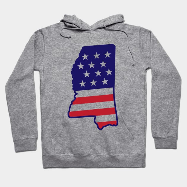 Mississippi State USA Map Hoodie by MARCHY